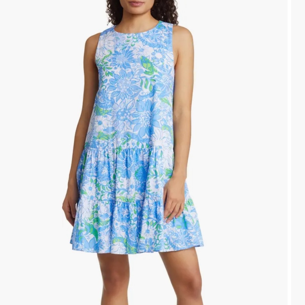 Lilly Pulitzer Trina Floral A-Line Cotton Dress